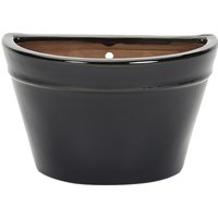 Chiswick Black Glazed Wall Pot - 20cm
Chiswick Black Glazed Wall Pot - 20cm
