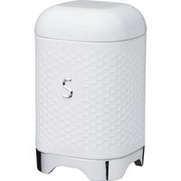 Lovello Textured Sugar Canister with Geometric Hexagon Pattern Ice White 
Lovello Textured Sugar Canister with Geometric Hexagon Pattern Ice White