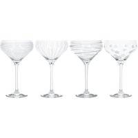 Mikasa 'Cheers' Set of 4 Champagne Saucers 
Mikasa 'Cheers' Set of 4 Champagne Saucers