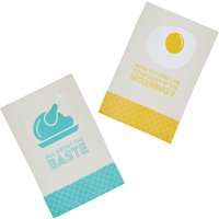 KitchenCraft Set of 2 Lyrics Tea Towels
KitchenCraft Set of 2 Lyrics Tea Towels