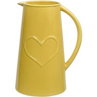 Ceramic Jug With Embossed Heart - Ochre
Ceramic Jug With Embossed Heart - Ochre