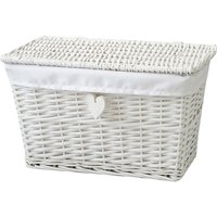 White Willow Lined Medium Storage Basket
White Willow Lined Medium Storage Basket