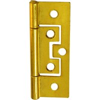 Flush Hinge 63mm Electro Brass - 6 Pack
Flush Hinge 63mm Electro Brass - 6 Pack