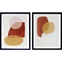 House Beautiful Set of 2 Framed Abstract Prints - 40x50cm 
House Beautiful Set of 2 Framed Abstract Prints - 40x50cm