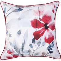 Painted Floral Cushion - Red & Grey - 45x45cm
Painted Floral Cushion - Red & Grey - 45x45cm