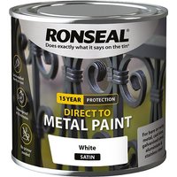 Ronseal Direct Metal Paint White Satin 250ml
Ronseal Direct Metal Paint White Satin 250ml