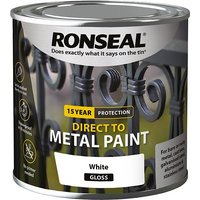 Ronseal Direct Metal Paint White Gloss 250ml
Ronseal Direct Metal Paint White Gloss 250ml
