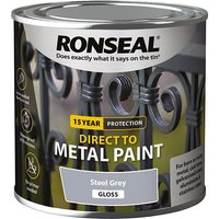 Ronseal Metal Paint Steel Grey Gloss 250ml
Ronseal Metal Paint Steel Grey Gloss 250ml