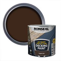 Ronseal Ultimate Protection Decking Paint English Oak - 2.5L
Ronseal Ultimate Protection Decking Paint English Oak - 2.5L
