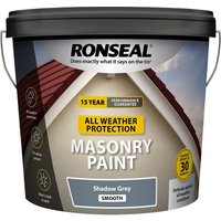 Ronseal All Weather Masonry Paint Shadow Grey 10L
Ronseal All Weather Masonry Paint Shadow Grey 10L