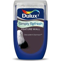 Dulux Simply Refresh Feature Wall One Coat Matt Emulsion Paint - Decadent Damson - 30ML
Dulux Simply Refresh Feature Wall One Coat Matt Emulsion Paint - Decadent Damson - 30ML