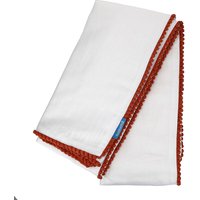 House Beautiful Linen Blend Pom Pom Tablecloth - White & Rust 140x230cm
House Beautiful Linen Blend Pom Pom Tablecloth - White & Rust 140x230cm