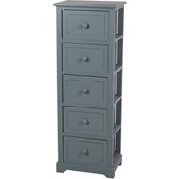 Classic Grey 5 Drawer Bathroom Storage Unit
Classic Grey 5 Drawer Bathroom Storage Unit
