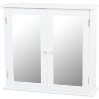 Classic White Mirrored Double Door Bathroom Cabinet
Classic White Mirrored Double Door Bathroom Cabinet