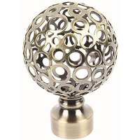 Patterned Orb Finial - Antique Brass
Patterned Orb Finial - Antique Brass