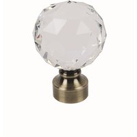 Crystal Orb Finial - Antique Brass
Crystal Orb Finial - Antique Brass