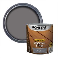Ronseal Quick Drying Decking Stain Rocky Grey - 2.5L
Ronseal Quick Drying Decking Stain Rocky Grey - 2.5L