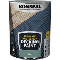 Ronseal Ultimate Protection Decking Paint Sage 5L
Ronseal Ultimate Protection Decking Paint Sage 5L