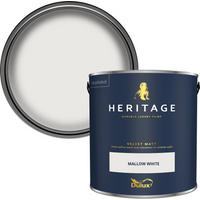 Dulux Heritage Matt Emulsion Paint - Mallow White - 2.5L
Dulux Heritage Matt Emulsion Paint - Mallow White - 2.5L