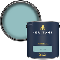 Dulux Heritage Matt Emulsion Paint - Sky Blue - 2.5L
Dulux Heritage Matt Emulsion Paint - Sky Blue - 2.5L