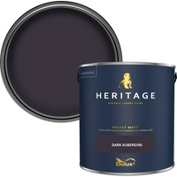 Dulux Heritage Matt Emulsion Paint - Dark Aubergine - 2.5L
Dulux Heritage Matt Emulsion Paint - Dark Aubergine - 2.5L