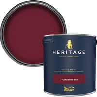 Dulux Heritage Matt Emulsion Paint - Florentine Red - 2.5L
Dulux Heritage Matt Emulsion Paint - Florentine Red - 2.5L