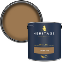Dulux Heritage Matt Emulsion Paint - Masters Gold - 2.5L
Dulux Heritage Matt Emulsion Paint - Masters Gold - 2.5L