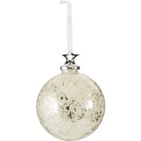 Silver Ombre Crackle Glass Christmas Bauble
Silver Ombre Crackle Glass Christmas Bauble