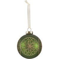 Filigree Glass Christmas Tree Bauble - Green
Filigree Glass Christmas Tree Bauble - Green