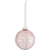 Shiny Pale Pink Foliage Glass Christmas Tree Bauble
Shiny Pale Pink Foliage Glass Christmas Tree Bauble