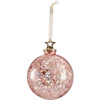 Pink Holographic Glitter Christmas Tree Bauble with Star Cap
Pink Holographic Glitter Christmas Tree Bauble with Star Cap