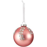 Rose Pink Decorated Glass Christmas Tree Bauble
Rose Pink Decorated Glass Christmas Tree Bauble