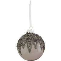 Pewter Sequin Glass Christmas Tree Bauble
Pewter Sequin Glass Christmas Tree Bauble