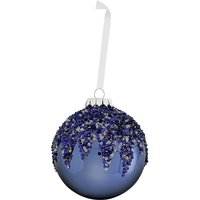 Midnight Blue Sequin Glass Christmas Tree Bauble
Midnight Blue Sequin Glass Christmas Tree Bauble