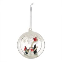 Open Glass Snowman Scene Christmas Tree Bauble
Open Glass Snowman Scene Christmas Tree Bauble