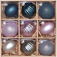 House Beautiful Midnight Magic Glass Christmas Tree Baubles - 9 Pack
House Beautiful Midnight Magic Glass Christmas Tree Baubles - 9 Pack