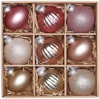House Beautiful Snow Blossom Glass Christmas Tree Baubles - 9 Pack
House Beautiful Snow Blossom Glass Christmas Tree Baubles - 9 Pack