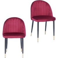Illona Velvet Dining Chairs - Set of 2 - Berry
Illona Velvet Dining Chairs - Set of 2 - Berry