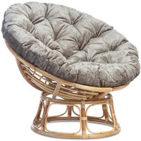 Papasan Natural Chair in Silver Velour
Papasan Natural Chair in Silver Velour