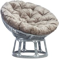 Papasan Grey Chair in Silver Velour
Papasan Grey Chair in Silver Velour