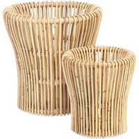 Set of 2 Natural Rattan Plant Baskets
Set of 2 Natural Rattan Plant Baskets