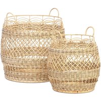 Set of 2 Natural Rattan Storage Baskets
Set of 2 Natural Rattan Storage Baskets