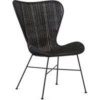 Porto Wicker Wing Chair in Black
Porto Wicker Wing Chair in Black