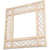 Natural Vintage Square Rattan Wall Mirror
Natural Vintage Square Rattan Wall Mirror