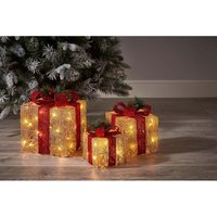 Gold Light Up Gifts Christmas Decoration - Set of 3
Gold Light Up Gifts Christmas Decoration - Set of 3