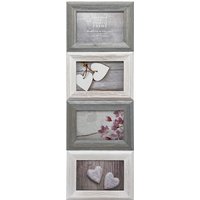 Family Washed Wood Multi Aperture Photo Frame (4)