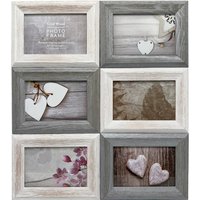 Family Washed Wood Multi Aperture Photo Frame (6)