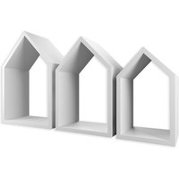 Flexi Storage Decorative Shelving Set Of 3 Floating House Shelves White
Flexi Storage Decorative Shelving Set Of 3 Floating House Shelves White