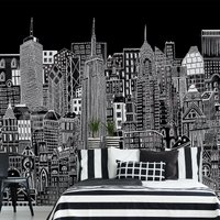 City Sketch Night Wall Mural
City Sketch Night Wall Mural
