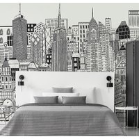 City Sketch Chalk Wall Mural
City Sketch Chalk Wall Mural
